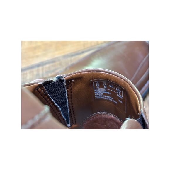 Mens Clarks Kempton Free Leather Comfort Slip-On Brown Loafer Shoes Size‎ 11 - Picture 10 of 11